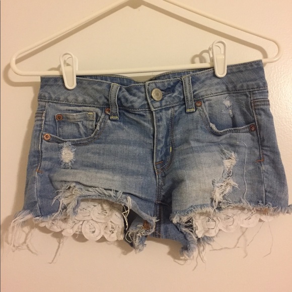 american eagle ripped shorts